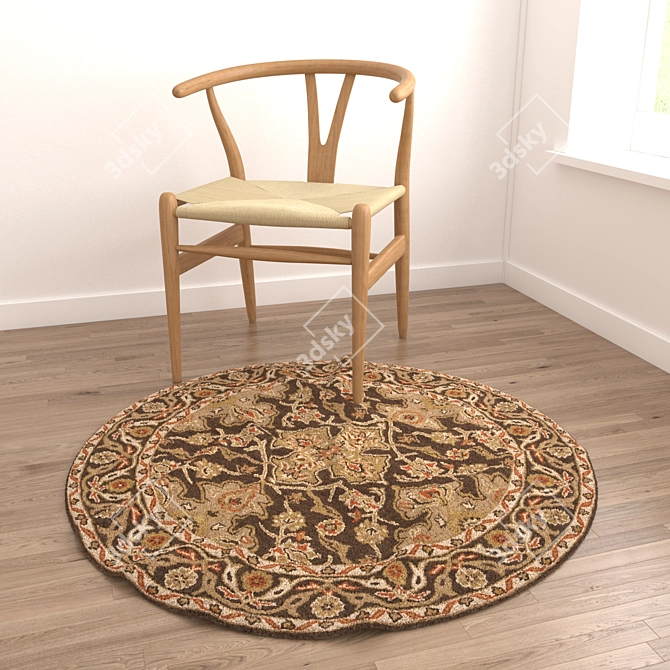 Round Rugs Set: Versatile and Realistic 3D model image 6