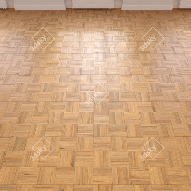 Elegant Parquet Flooring 3D model image 2