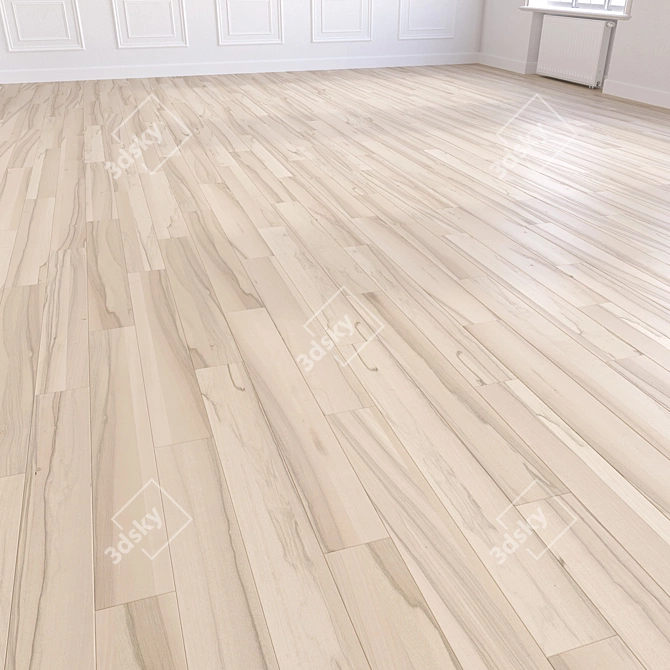 Elegant Parquet Flooring 3D model image 3