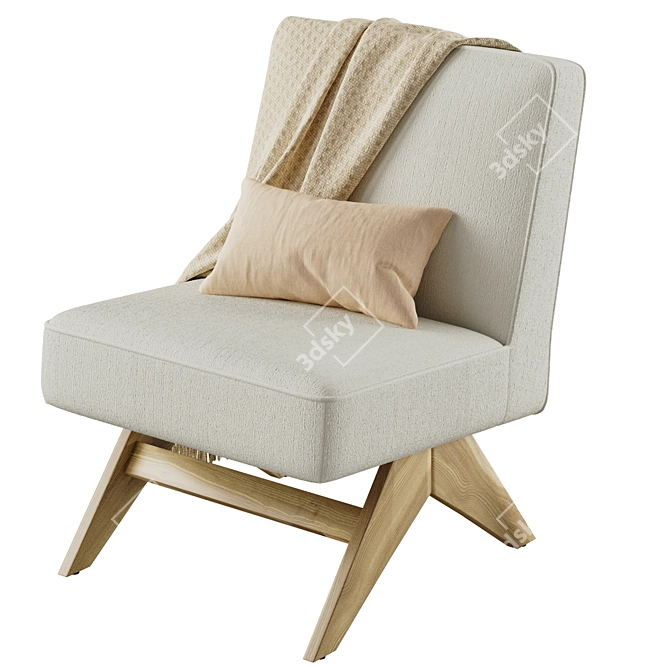 COSMO Armchair Vision: Sleek Comfort 3D model image 10