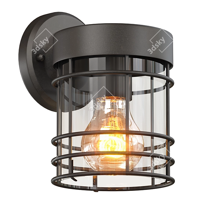 Keppel Outdoor Wall Lamp 3D model image 1