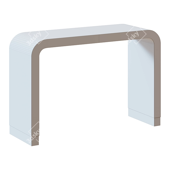 Elegant Gray Beacon Console 3D model image 3