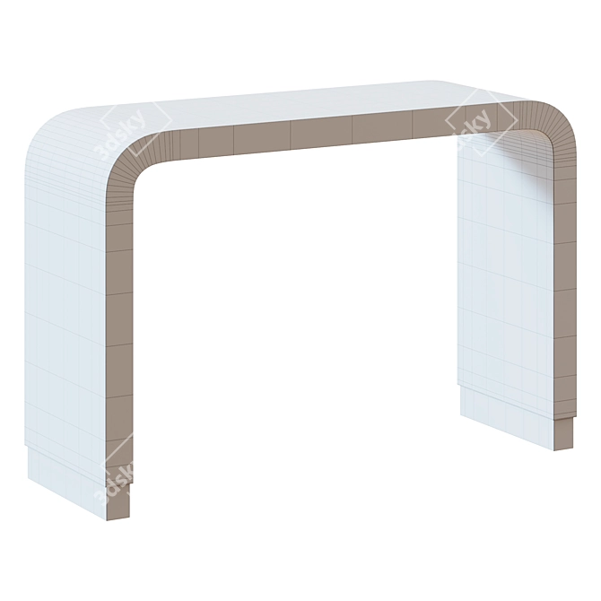 Elegant Gray Beacon Console 3D model image 4