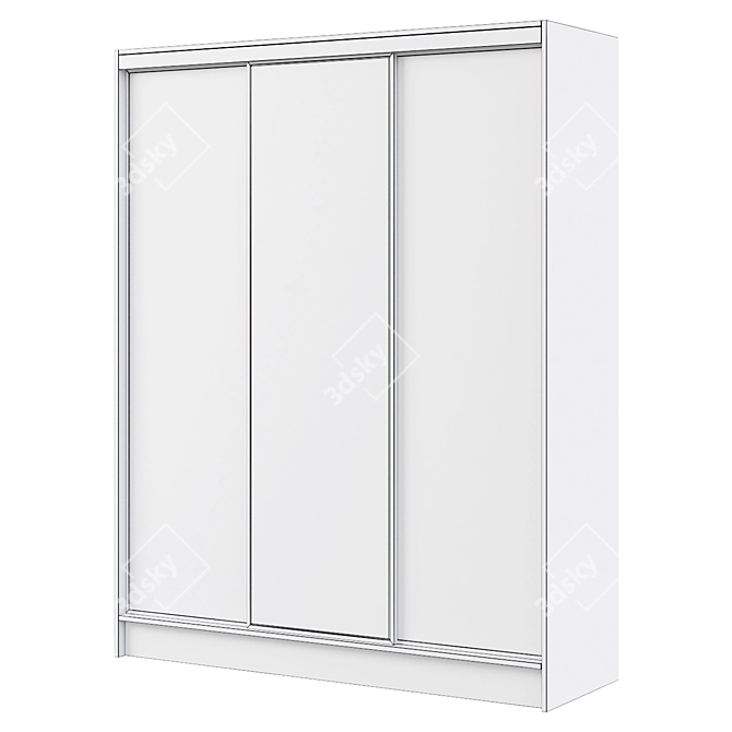 Atelier Light Sliding Wardrobe 3D model image 2