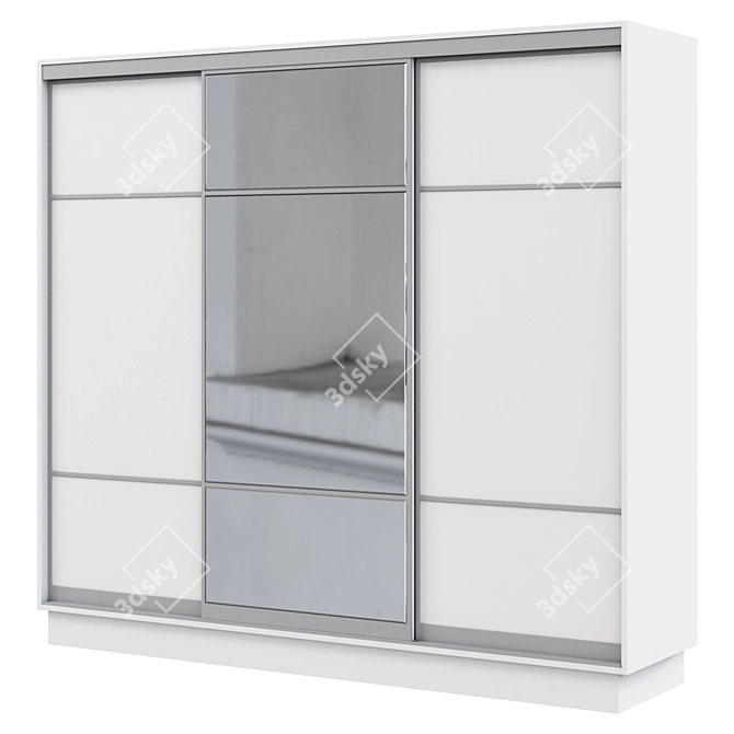 Practitioner 3-Door Sliding Wardrobe 3D model image 1