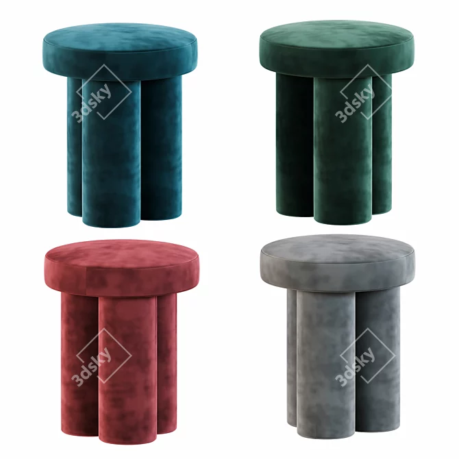 King of Comfort: Bigfoot Stool 3D model image 2