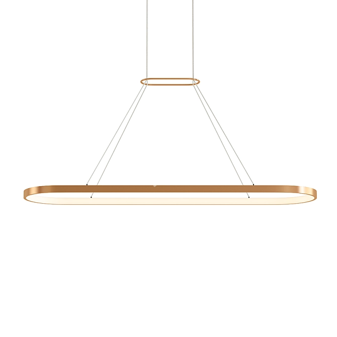 Sleek Linear Suspension: Stylish Illumination 3D model image 1