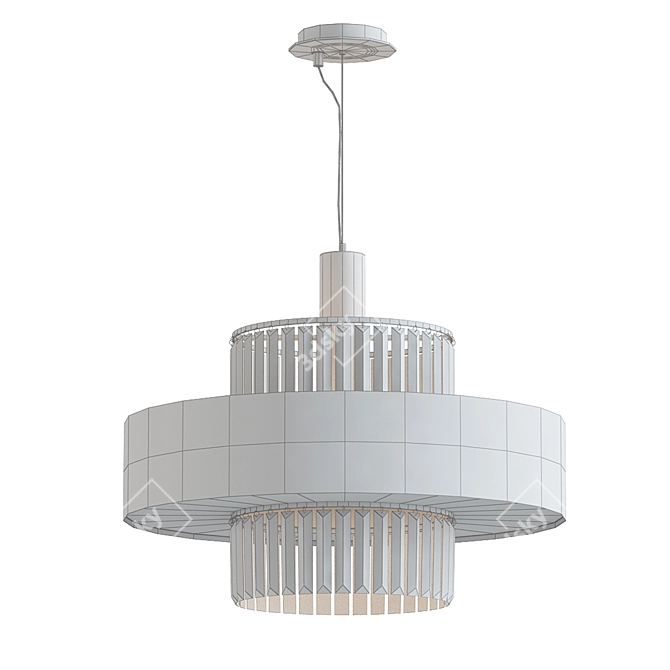 Elegant Cordelia Chandelier Lustra 3D model image 2