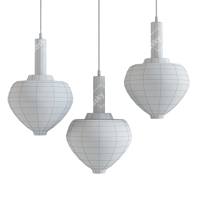 Mid-Century Ceiling Lamps: 17339 3D model image 2
