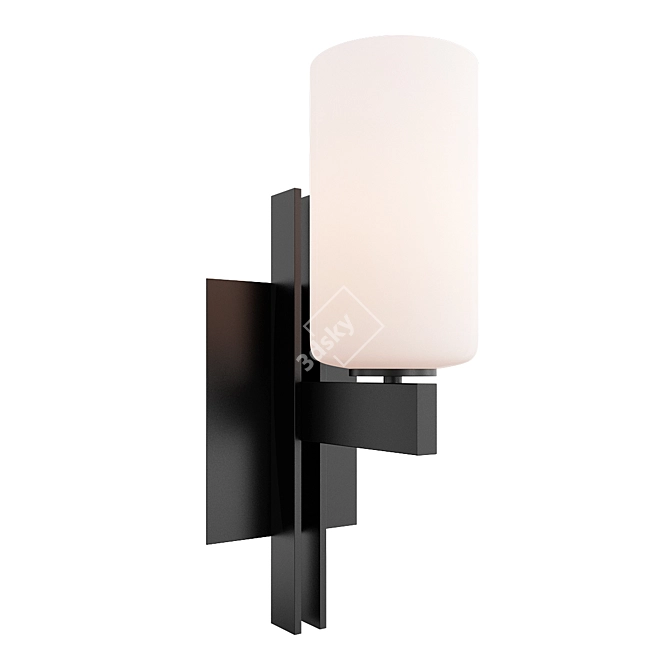 Bronze Ludlow Wall Sconce - Stylish Lighting Solution 3D model image 1