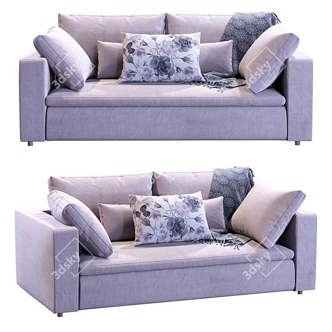 Modular Harmony Sofa 3D model image 1