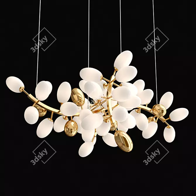 Elegant 14-Light Chandelier 3D model image 3