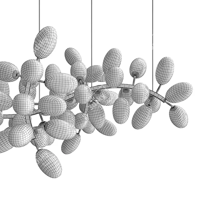 Elegant 14-Light Chandelier 3D model image 5