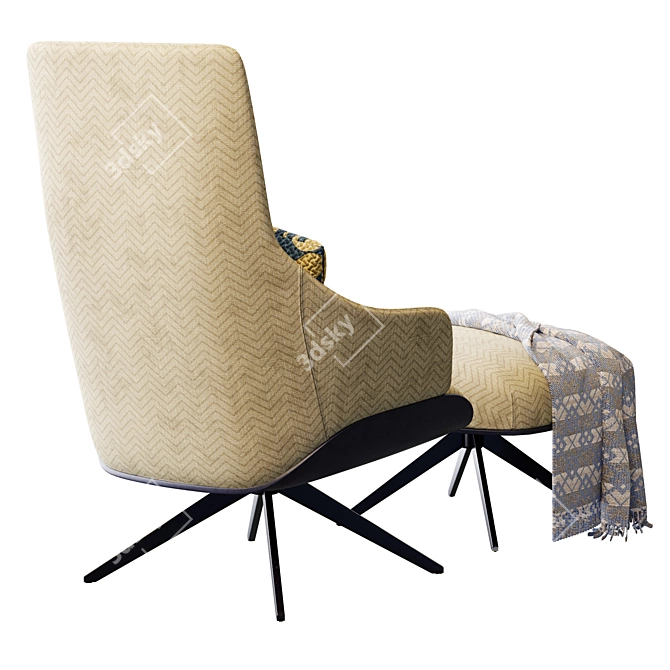 Classic Kensington Molteni&C Armchair 3D model image 6