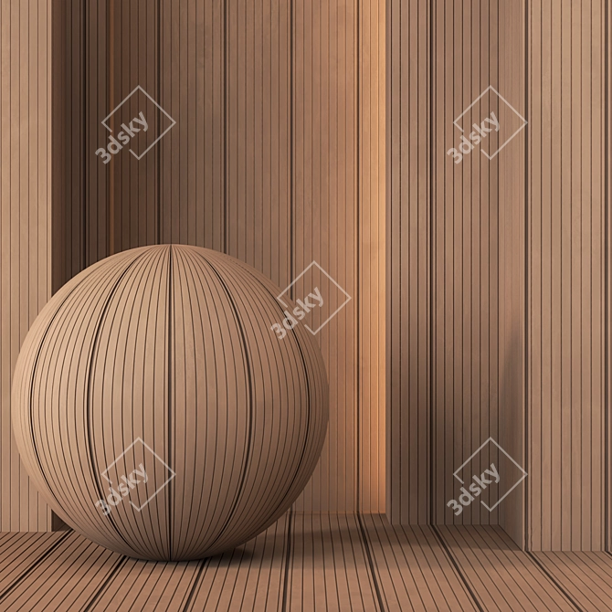 3 Wood Plastic Composite 4K Textures 3D model image 1