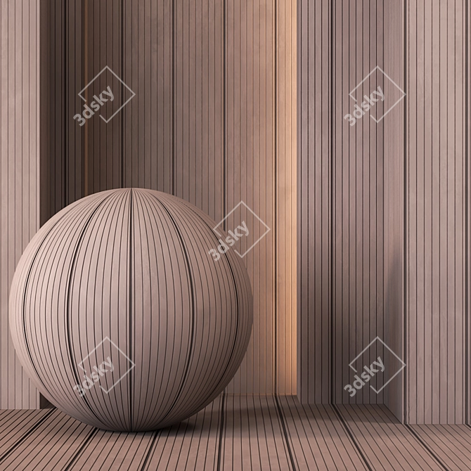 3 Wood Plastic Composite 4K Textures 3D model image 2