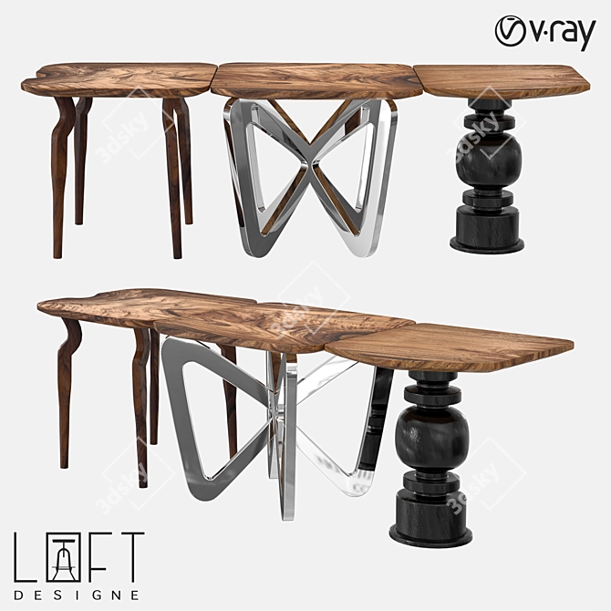 Modern LoftDesigne Table 3D model image 1