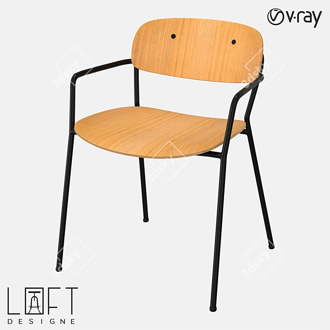Modern Chair LoftDesign 37115 3D model image 1