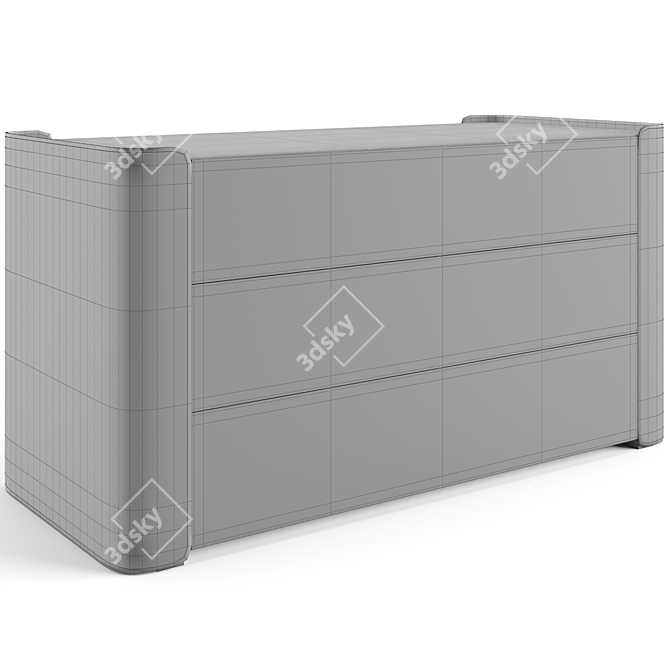 Elegant Fendi Casa Chest 3D model image 4