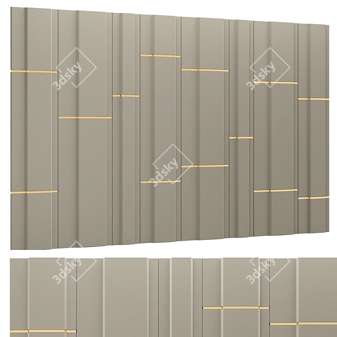 Elegant Decor Panel 13 3D model image 1