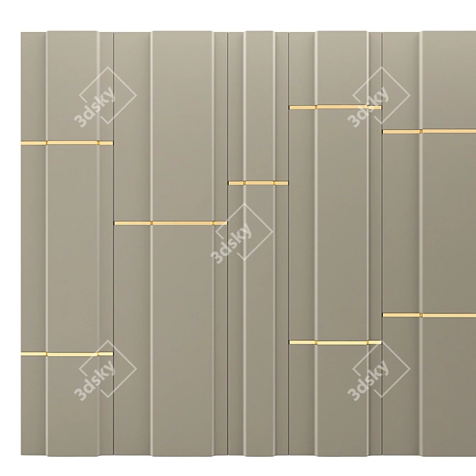 Elegant Decor Panel 13 3D model image 2