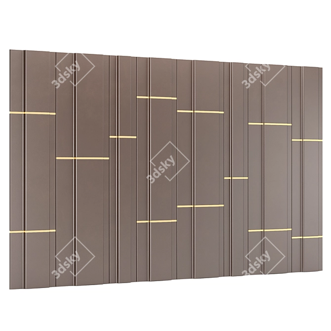 Elegant Decor Panel 13 3D model image 4