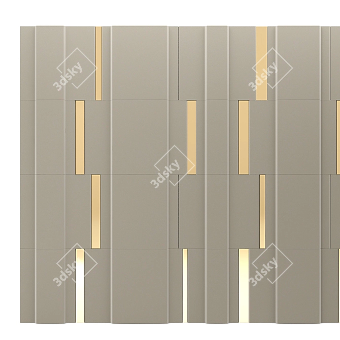 Elegant Decor Panel 14 3D model image 2