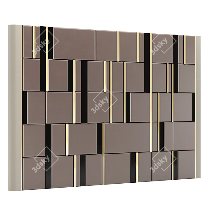 Elegant Panel 15: Enhance Your Decor 3D model image 3