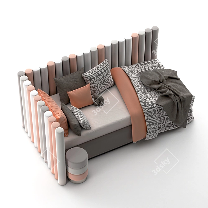 Modern Rest Bed Set 3D model image 3