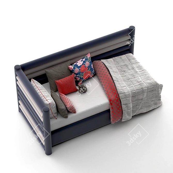 Modern Rest Bed Set 3D model image 4