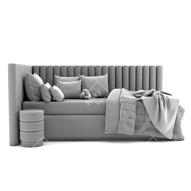 Modern Rest Bed Set 3D model image 7