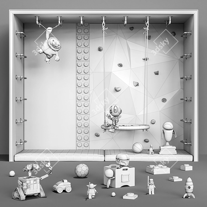 Nursery Toys, Décor & Furniture 3D model image 5