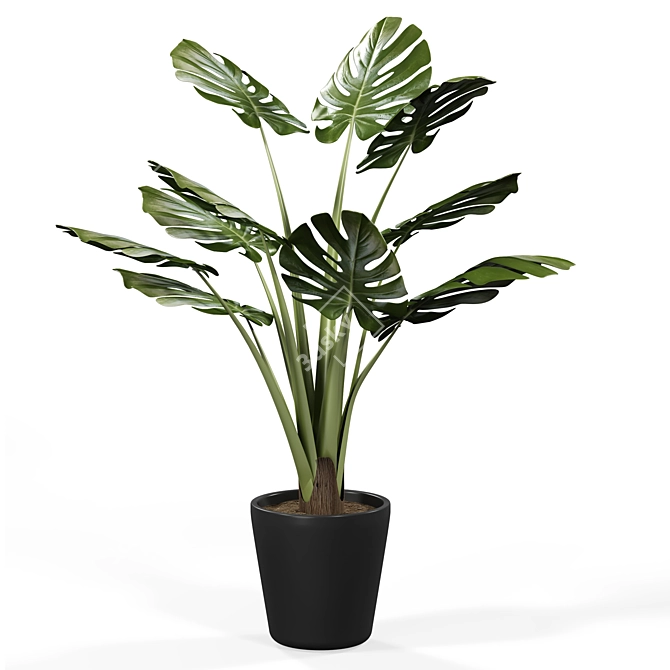 Faux Monstera: Lifelike Elegance 3D model image 1