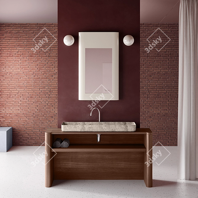 Customizable TM 023 Veneer Finish 3D model image 6