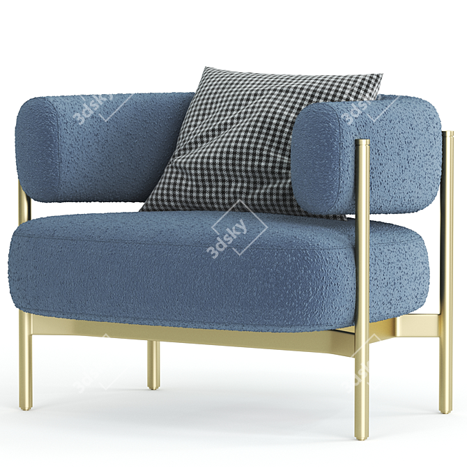 Cosmo CINI Armchair: Modern Elegance for Your Space 3D model image 2