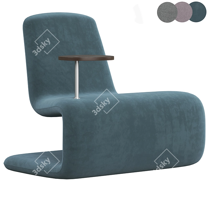 Anne Linde Urban Lounge Armchair 3D model image 2