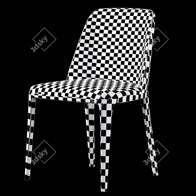 Elegant Grace Chair 3D model image 5