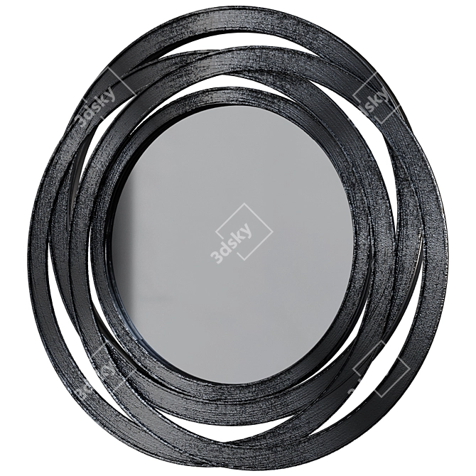 Elegant Framed Mirror: M961A 3D model image 1