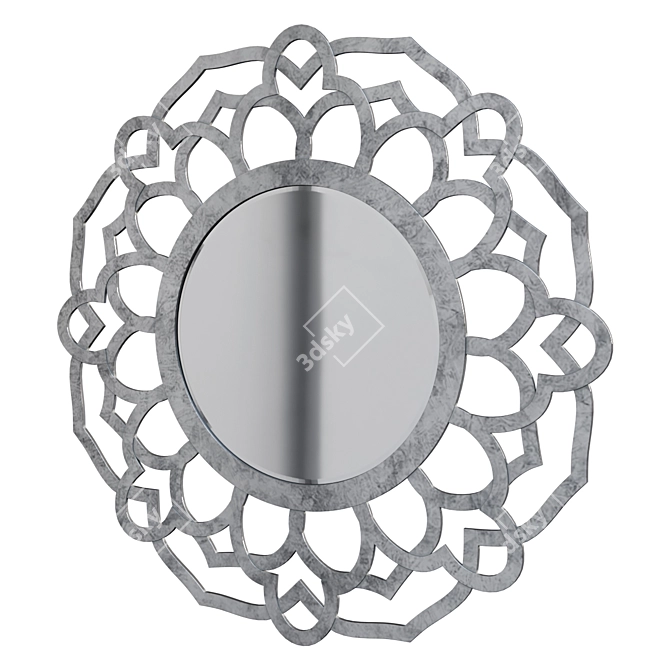 Elegant Framed Mirror: M1304A 3D model image 1