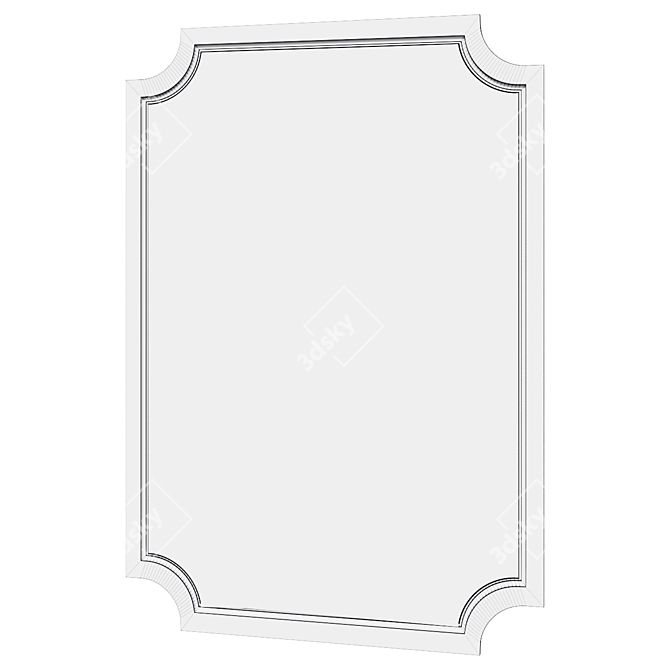 Elegant LaDonna Vanity Mirror 3D model image 2