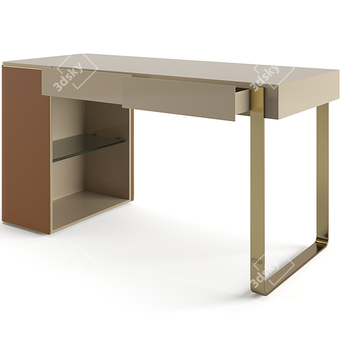 Luxury Fendi Icon Console: Elegant Design 3D model image 1