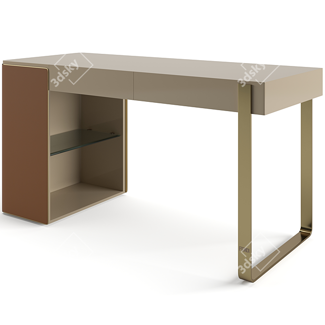 Luxury Fendi Icon Console: Elegant Design 3D model image 3