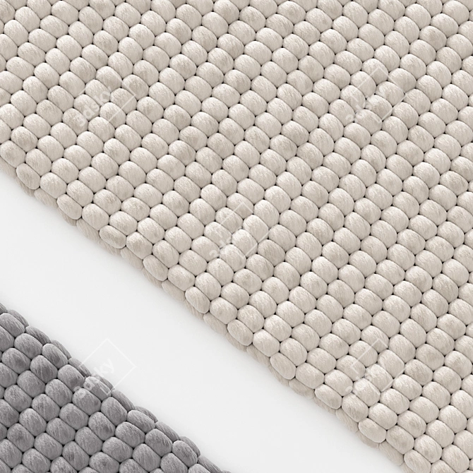Title: Benuta NATURALS Wool Rug Beads 3D model image 4