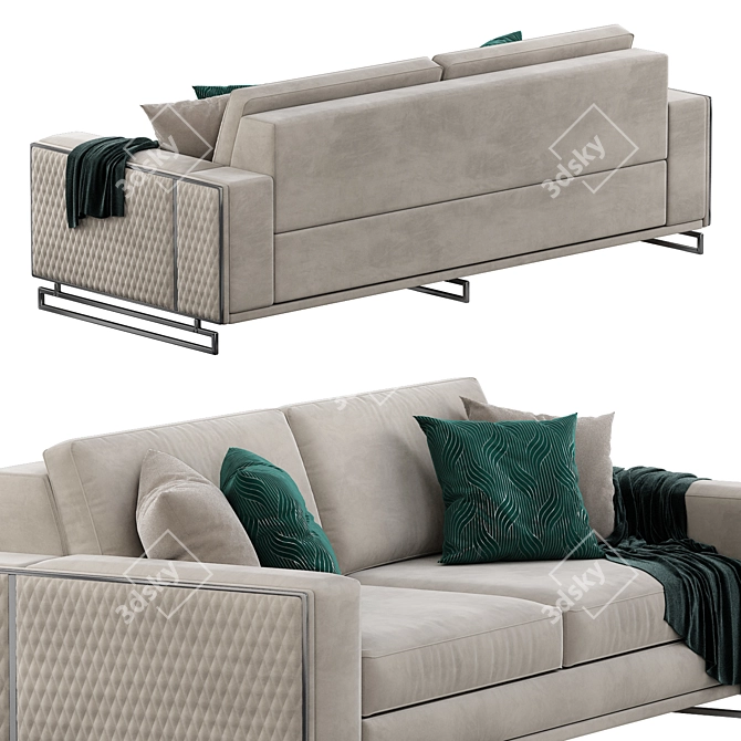 Stylish Denis Sofa: Modern Design 3D model image 2