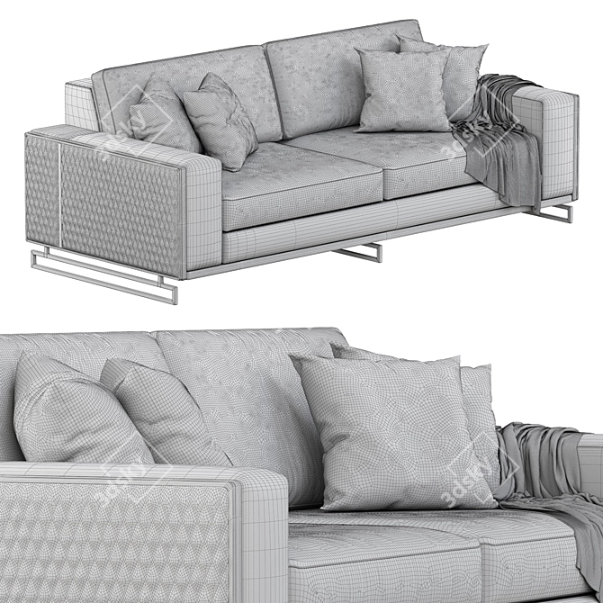 Stylish Denis Sofa: Modern Design 3D model image 3