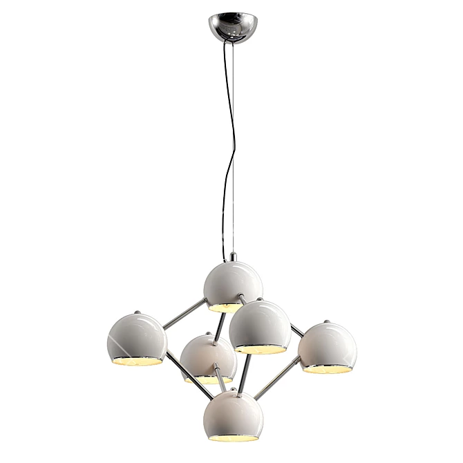 Elegant Rottura Pendant Light 3D model image 1