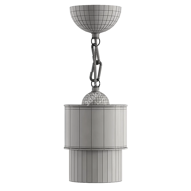 Elegant Freya Ornella Pendant Light 3D model image 2