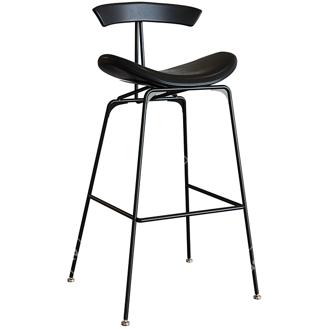 Ant Bar Stool Chair: Sleek and Stylish 3D model image 3