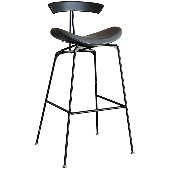 Ant Bar Stool Chair: Sleek and Stylish 3D model image 5