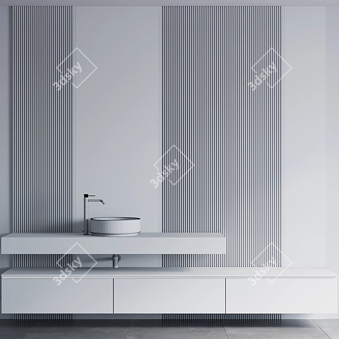 Gessi 316 Faucet - Stylish Bathroom Furniture 3D model image 5